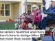 Residents at RiverWoods-Exeter, a senior living complex in New Hampshire, on a two-seat three-wheeled cycle. RiverWoods-Exeter, CC BY-ND